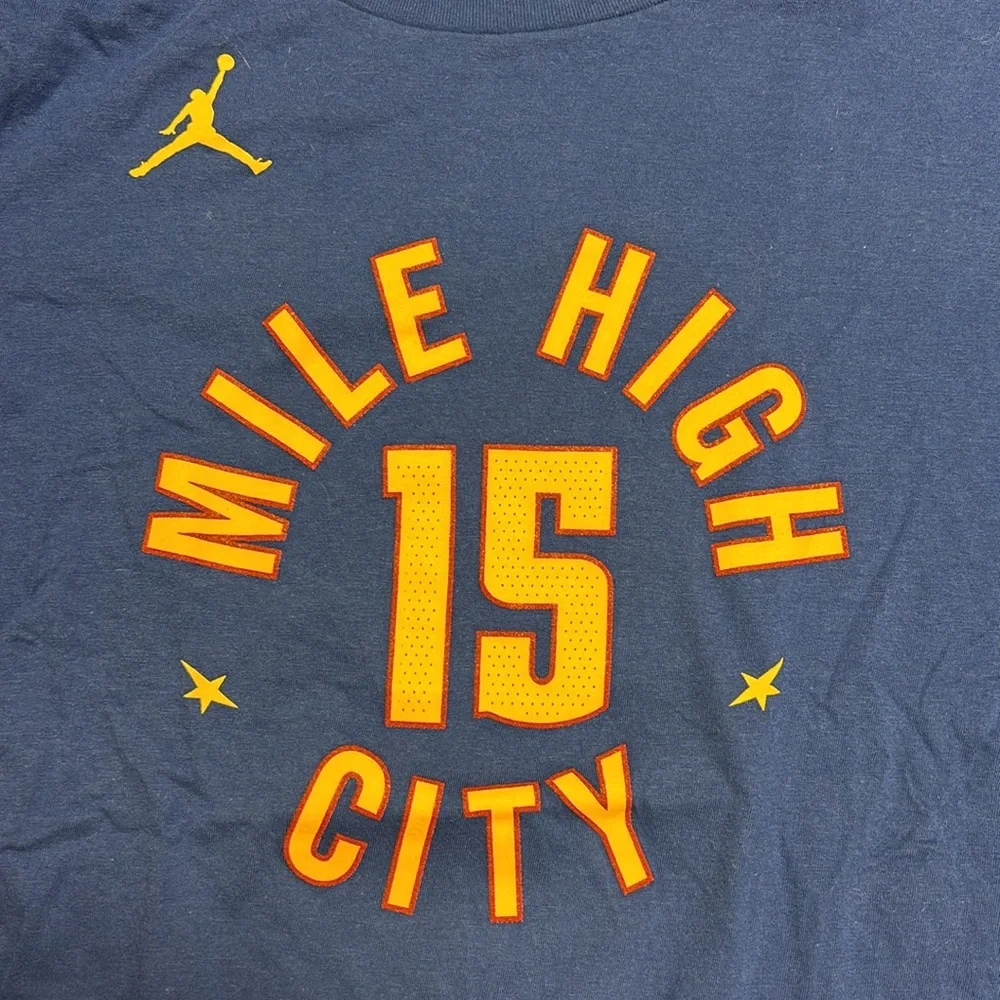 Kids Nike Blue Mile High City Tee with Yellow Accents size L